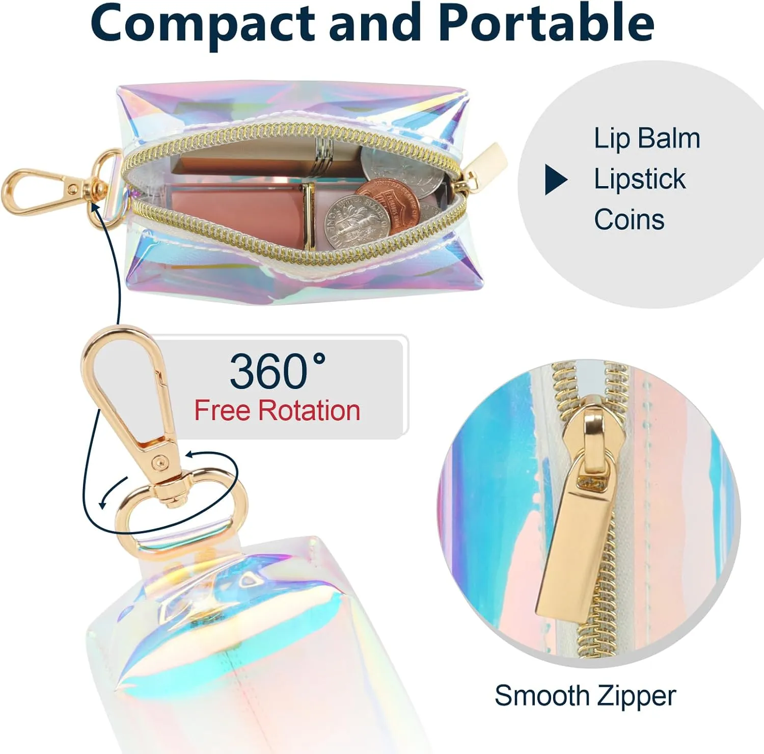 PACKISM Clear Bag for Stadium Events - Clear Purses for Women Stadium Crossbody Messenger Bag for Concerts Sporting Events