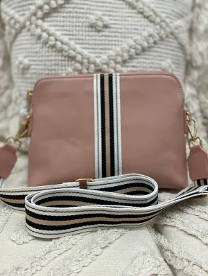 Palmer Webbing Crossbody Bag - Peach