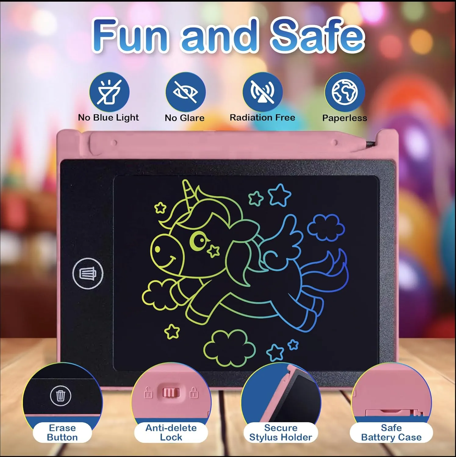 Party Favor Mini LCD Writing Tablet for Kids, 24 Pack – 4.5 Inch Mini Drawing Board. Fun and Educational for Kids That Sketch and Doodle. Perfect Goodie Bag and Gift Bag Filler, School Prize Or Gift