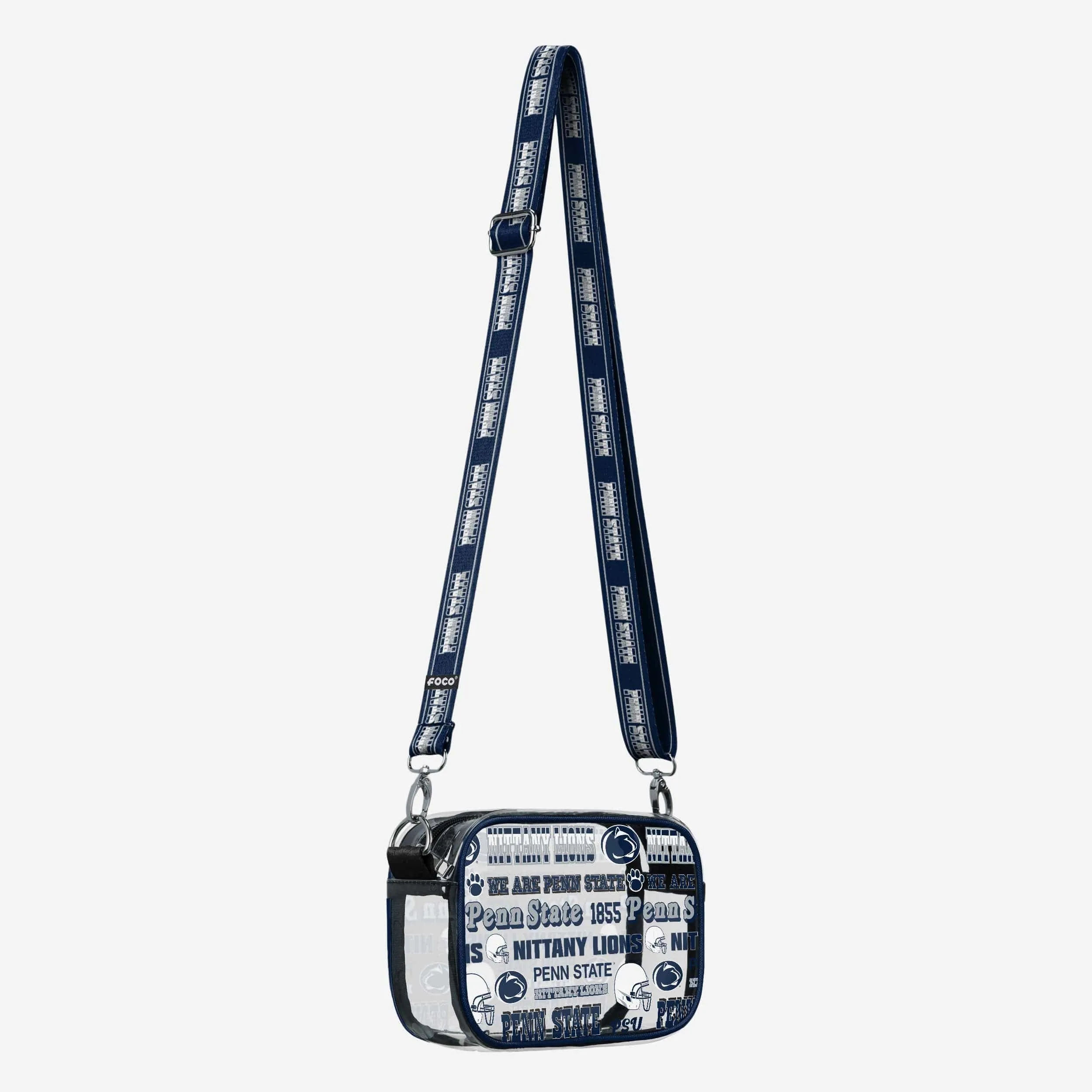 Penn State Nittany Lions Repeat Retro Print Clear Crossbody Bag
