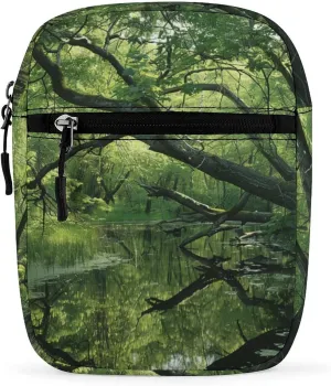 Personalized Small Crossbody Bag Water Resistant Messenger Bags Mini An Ancient Swamp Printing SlingBag For Men Women