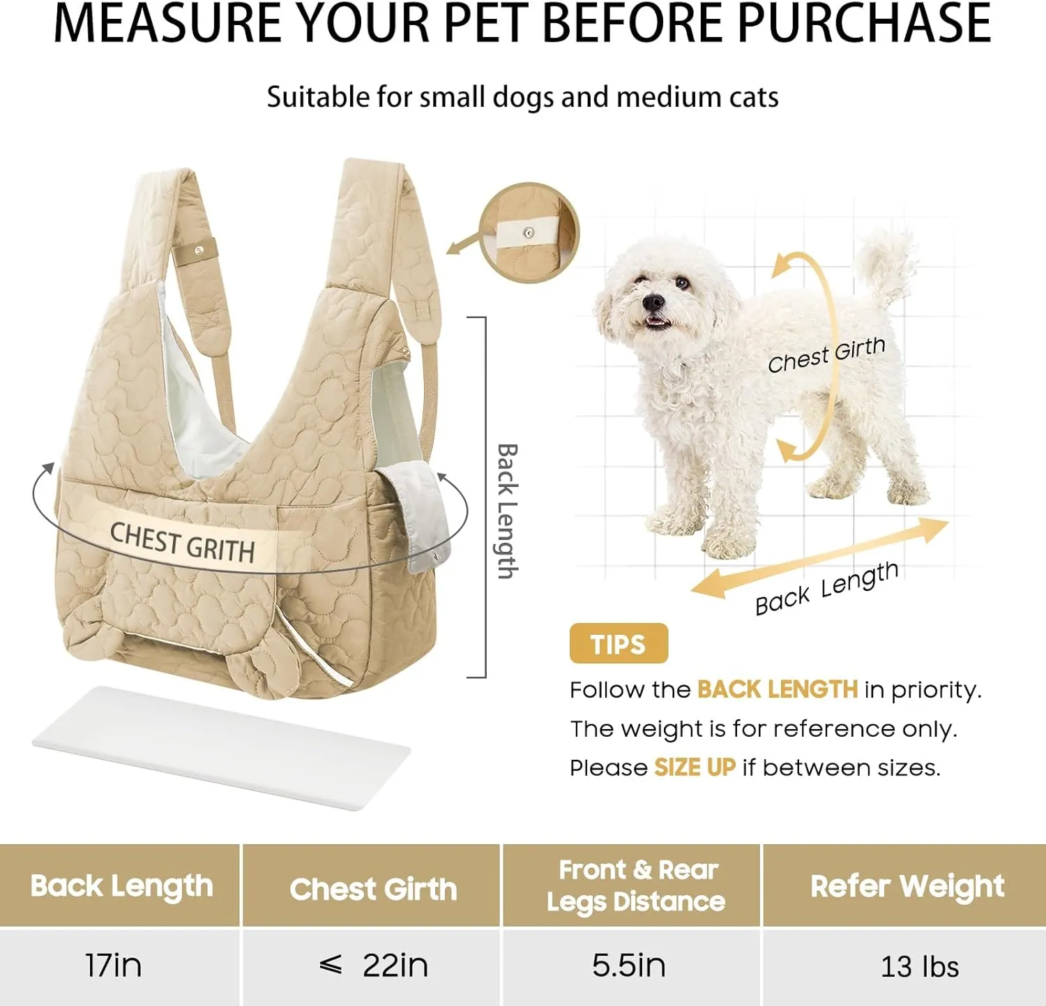 Pet Carrier Backpack, Adjustable Pet Front Cat Dog Carrier Backpack Travel Bag for Small Medium Dogs Cats and Rabbits, Safety Strap with Removable Bottom Plate for Camping Hiking Traveling