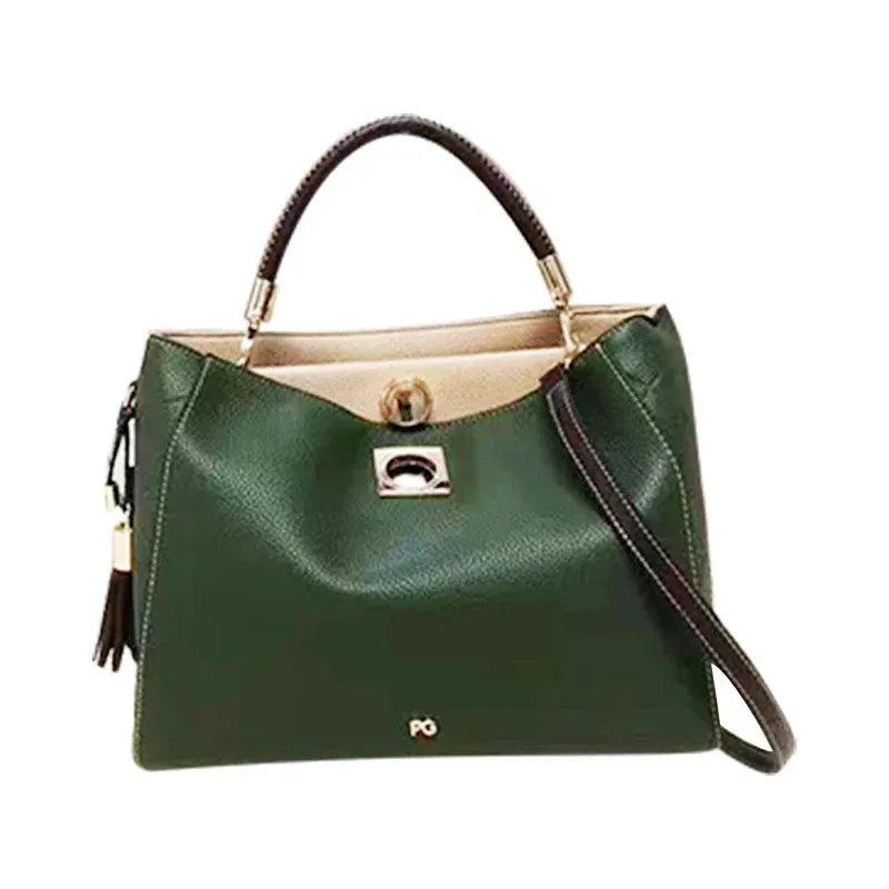 PG Fashion Elegant Popular Ladies Handbag Can Crossbody Niche Bags Unique Skeleton Buckle with Tassel Pendant New Brand Design