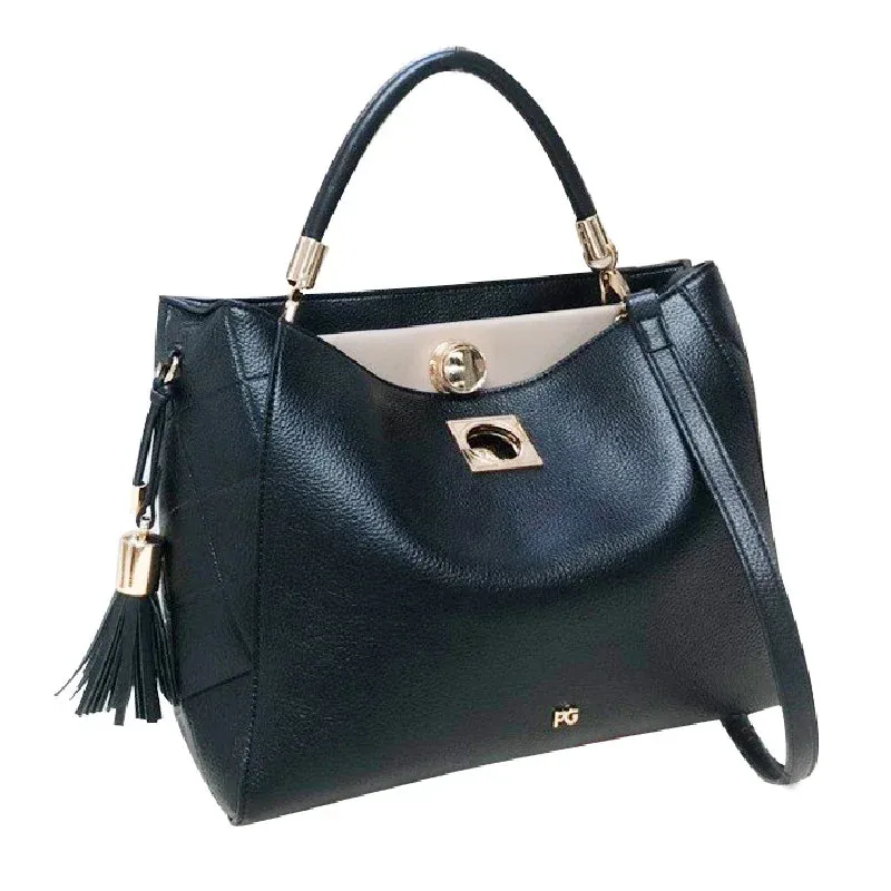 PG Fashion Elegant Popular Ladies Handbag Can Crossbody Niche Bags Unique Skeleton Buckle with Tassel Pendant New Brand Design