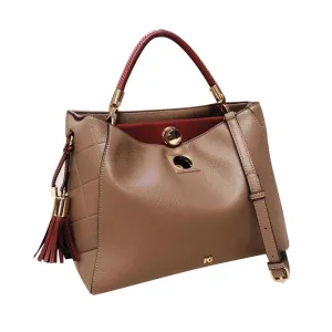 PG Fashion Elegant Popular Ladies Handbag Can Crossbody Niche Bags Unique Skeleton Buckle with Tassel Pendant New Brand Design