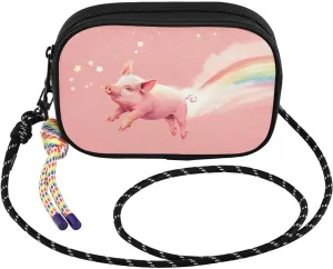 Pig Fly Stars Cute Small Crossbody Bags for Women Cell Phone Purses Women's Shoulder Handbag Wallet Purse