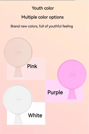 PIXIADORE LED Lighted Compact Mirror，Cute Portable Travel Purse Makeup Mirror for Halloween Christmas New Year Party Gift(Pink-Type c)