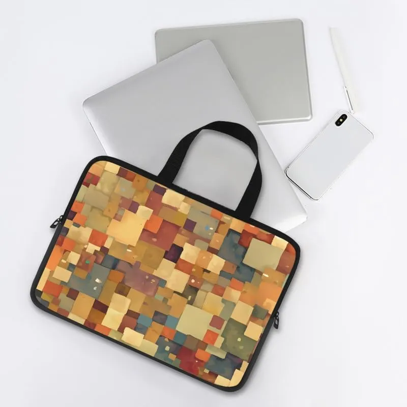 Plants Zigzag Stripe Laptop Bag Watermelon Sea Notebook Bags Tie-Dye Graffiti Computer Case for Laptop or Tablet