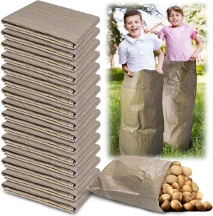 Potato Sack Race Bags,24"x40" Outdoor Lawn Games for Adults and Kids,Large Gunny Sacks Burlap Bags,Suitable for Outdoor Sports Games, Birthday Parties, Outdoor Family Gatherings, Barbecues (15 Pack)