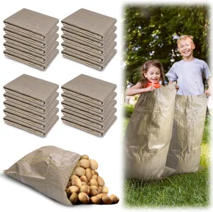 Potato Sack Race Bags,24"x40" Outdoor Lawn Games for adults and kids,large Gunny Sacks Burlap Bags,Suitable for Outdoor Sports Games, Birthday Parties, Outdoor Family Gatherings, Barbecues (20 Pack)