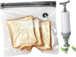 PRETYZOOM 13pcs Food Package Bag Clear Bags Pump Mini Zipper Foldable Travel Bag Freezer Bag Sealer Jar Vacuum Sealer Sealed Baggies Travel Vacuum Bag Food Vacuum Sealer Machine Coffee
