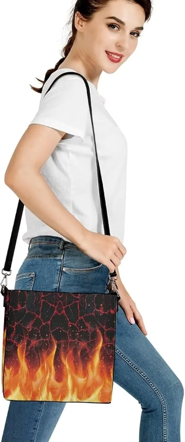 PU Leather Purse for Women Vintage Floral Bucket Tote Bag Crossbody Hobo Handbag, Skulls Satchel Shoulder Tote Bags