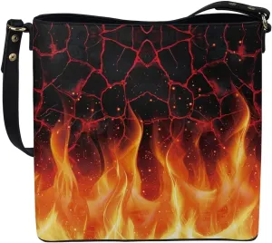 PU Leather Purse for Women Vintage Floral Bucket Tote Bag Crossbody Hobo Handbag, Skulls Satchel Shoulder Tote Bags