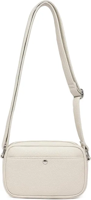 PU leather Square Crossbody Bag with Adjustable Women PU leather Casual Shoulder Work Bag