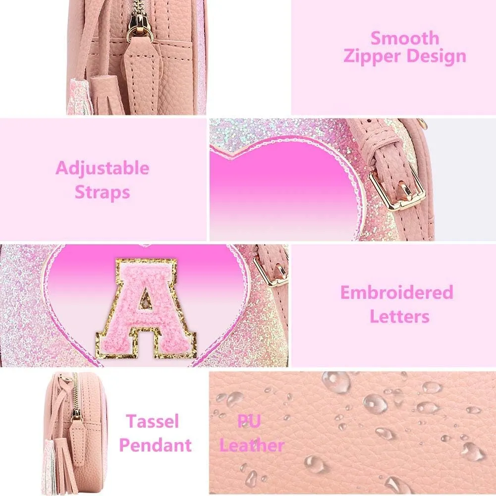 Purse Gifts for Little Girls - Kids Heart Purse Cute Crossbody Bag Teens Girls Wallet Birthday Gift