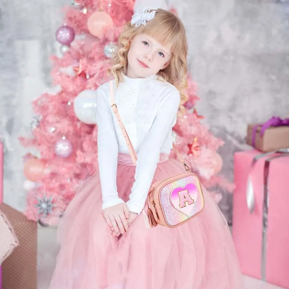Purse Gifts for Little Girls - Kids Heart Purse Cute Crossbody Bag Teens Girls Wallet Birthday Gift