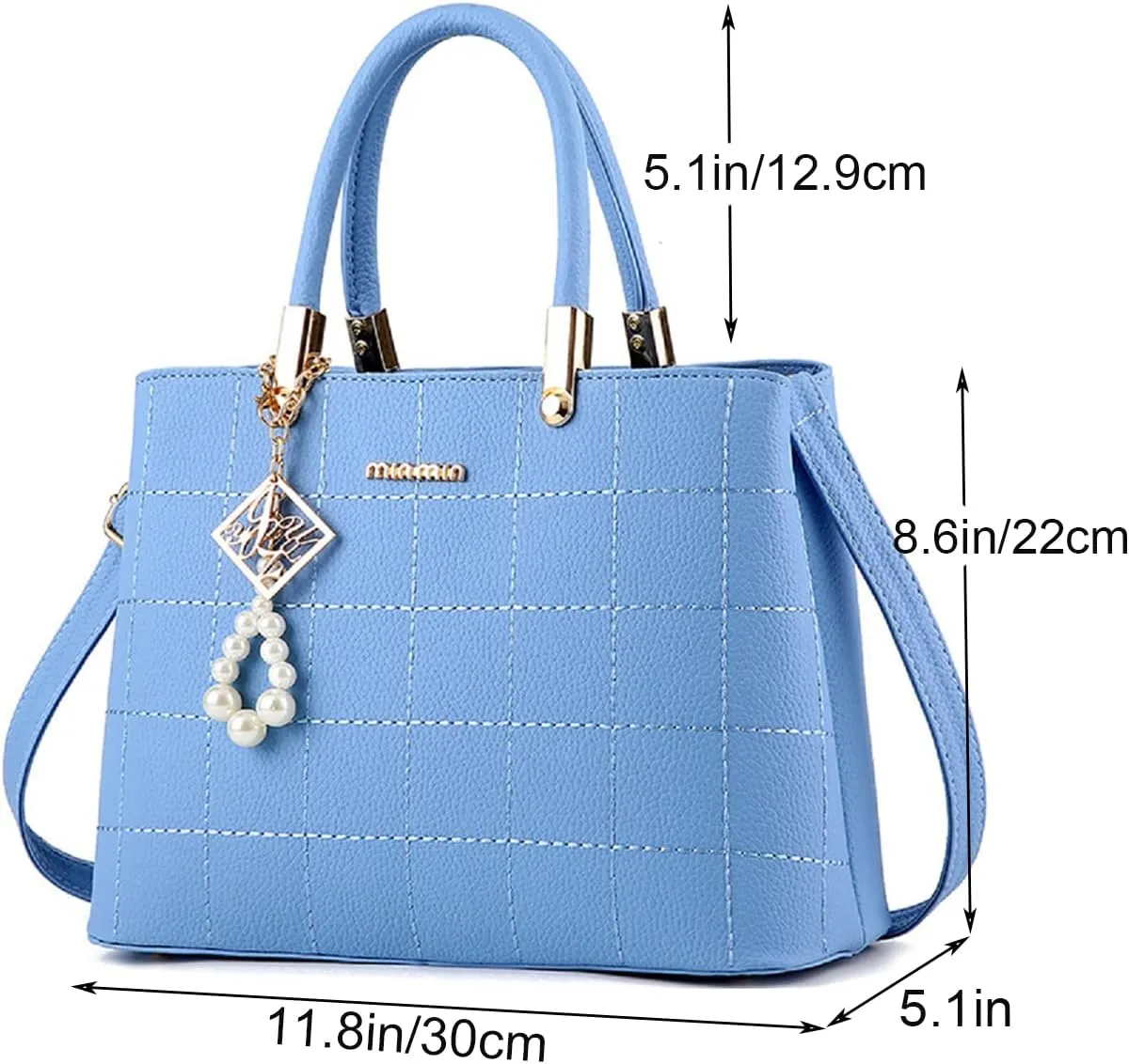 Purses and Handbags for Women PU Leather Top Handle Satchel Ladies Shoulder Tote Bags