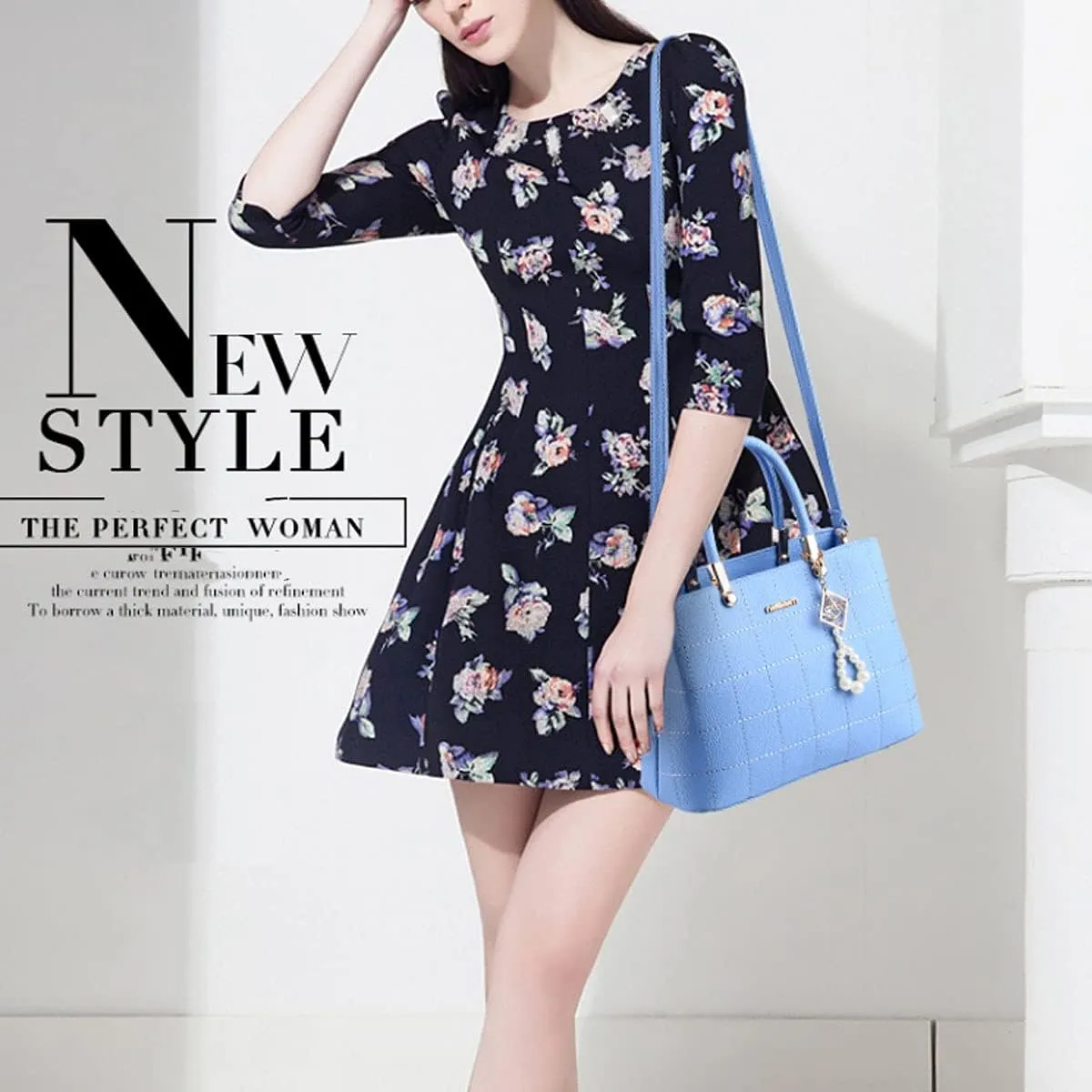 Purses and Handbags for Women PU Leather Top Handle Satchel Ladies Shoulder Tote Bags