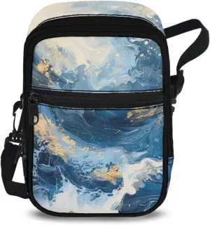 Rchsmod Mini Crossbody Sling Bag for Women Men Small Purse Waist Fanny Pack Shoulder Belt Bag Backpack Daypack