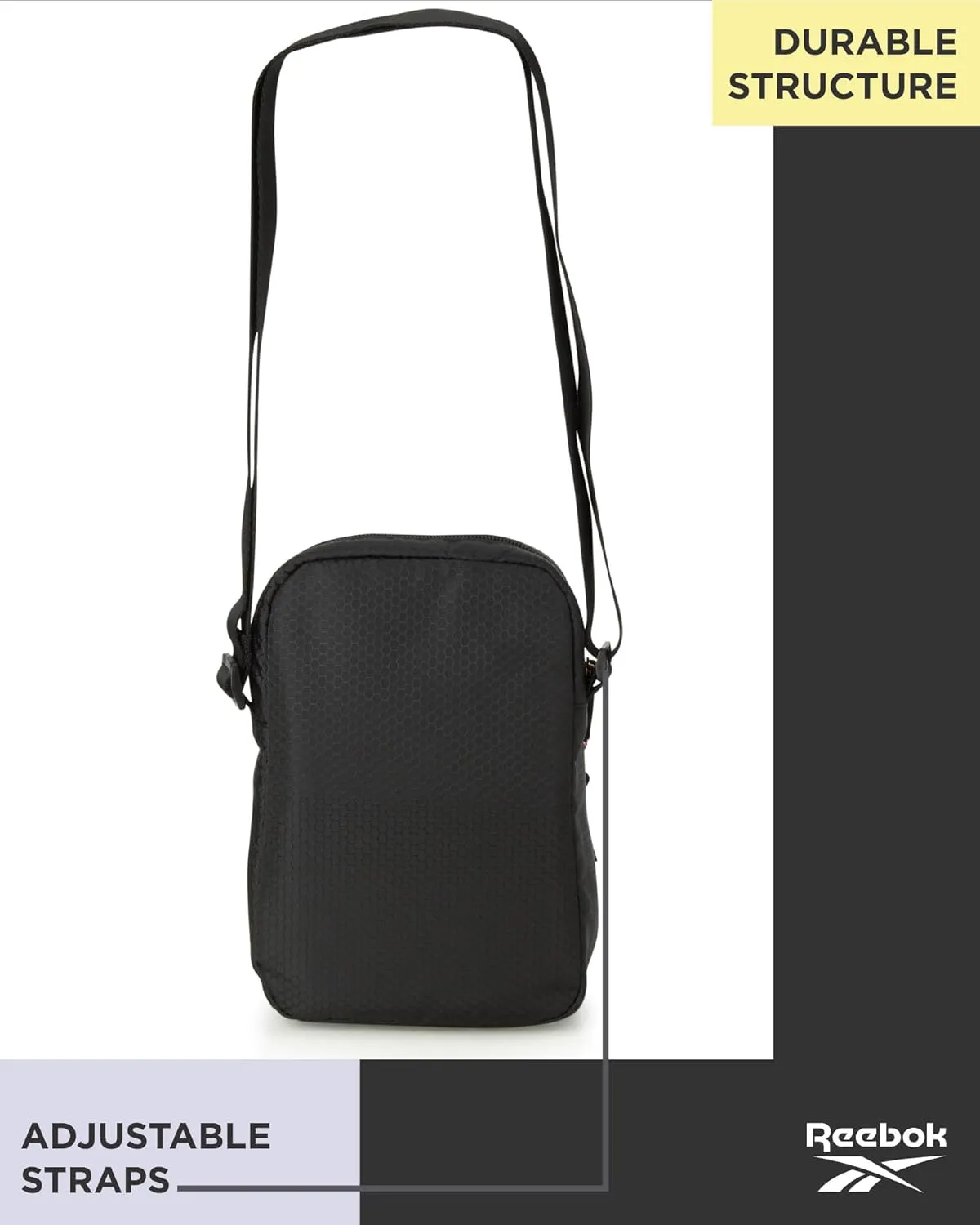 Reebok Women's Crossbody Bag - Mini Purse Shoulder Handbag with Adjustable Strap - Small Casual Sling Bag for Women