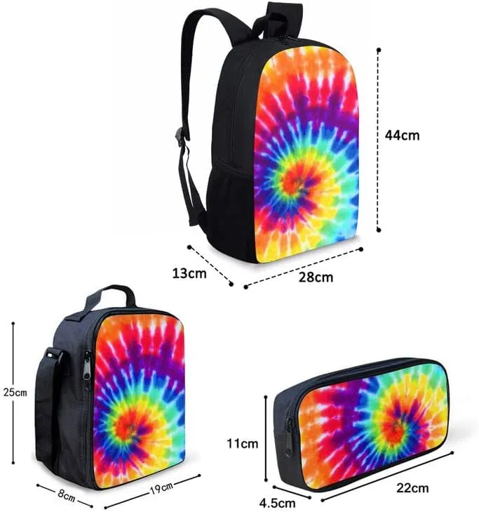 Roaring Tiger 3Pcs Backpack with Lunch Bag Pencil Box Jungle Wild Tiger Teens Elementary Middle School Book Bag Forest Tiger Lightweight Girls Boys Backpack