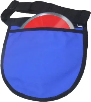 RT Blue High School Discus and Shot Put Carrier Bag - Track and Field Discus/Shot Put Carry Bag - Includes 2 Large Pouches and an Adjustable Carry Strap.