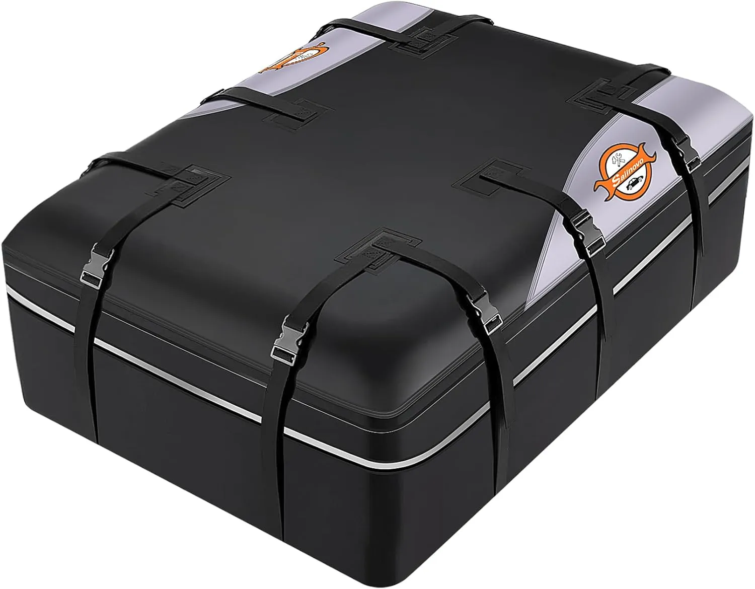 Sailnovo Soft-Shell Rooftop Cargo Carrier Car Topper Luggage Carrier PVC Waterproof 20 Cubic, Soft-Shell Roof Rack Cargo Carrier with Anti-Slip Mat, Storage Bag, Door Hooks, Luggage Lock