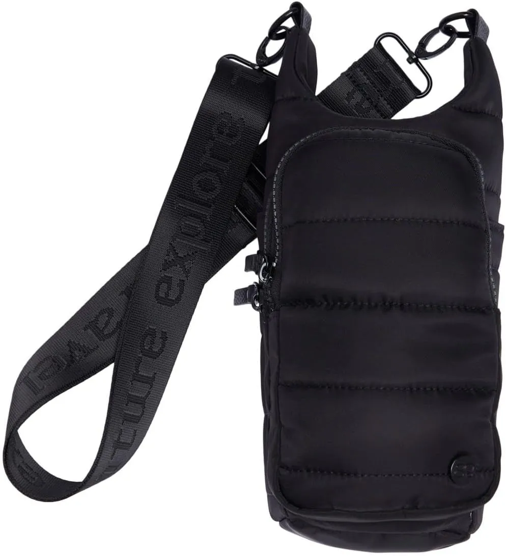 Samantha Brown Water Bottle Carier Quilted Crossbody