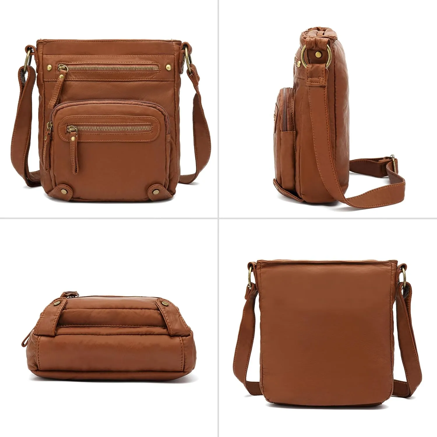 Scarleton Crossbody Bags for Women Travel Bag Purses and Handbags Multi Pocket Shoulder Bag Ultra Soft Faux Leather, H1693