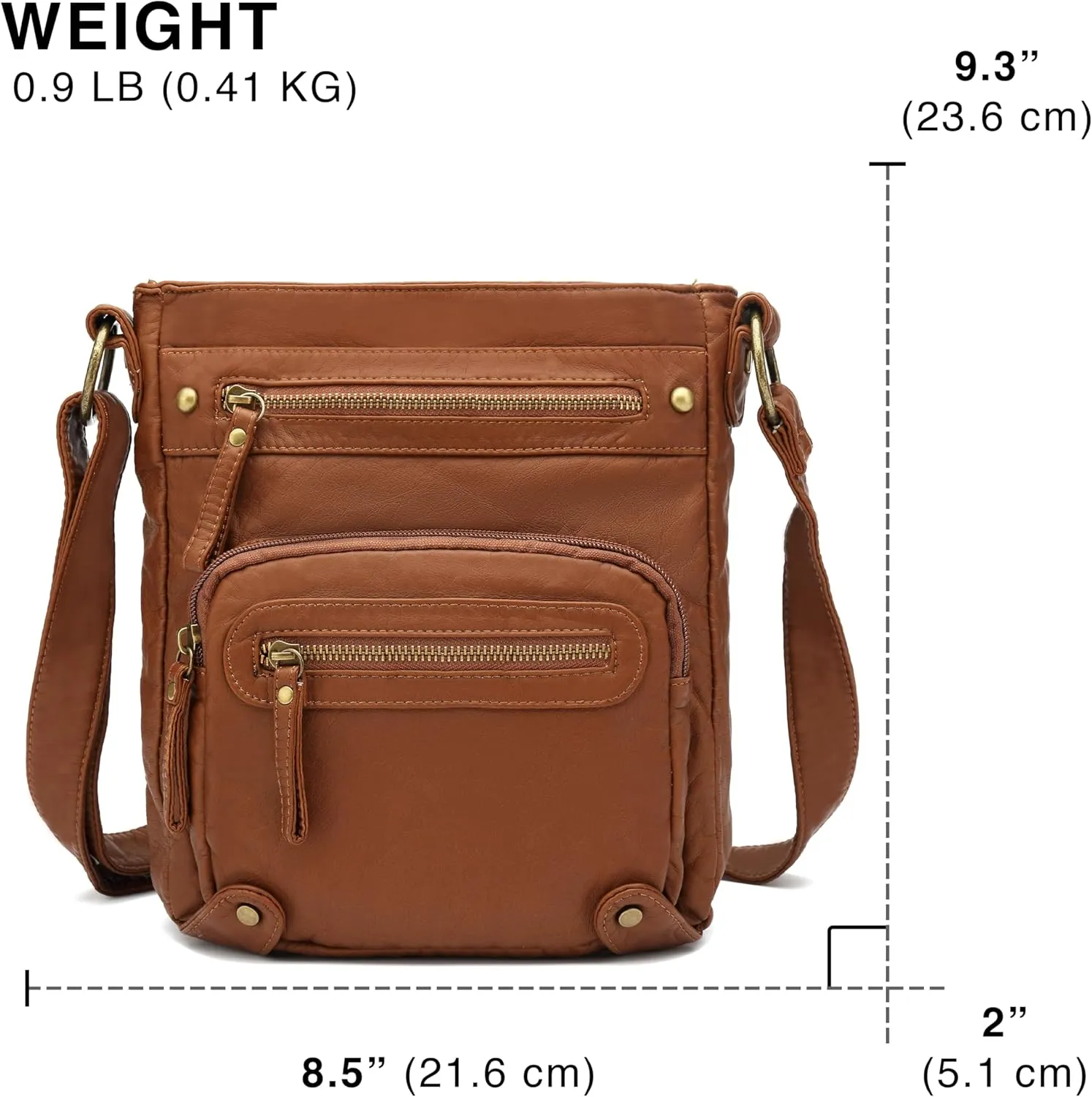 Scarleton Crossbody Bags for Women Travel Bag Purses and Handbags Multi Pocket Shoulder Bag Ultra Soft Faux Leather, H1693