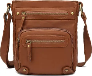 Scarleton Crossbody Bags for Women Travel Bag Purses and Handbags Multi Pocket Shoulder Bag Ultra Soft Faux Leather, H1693