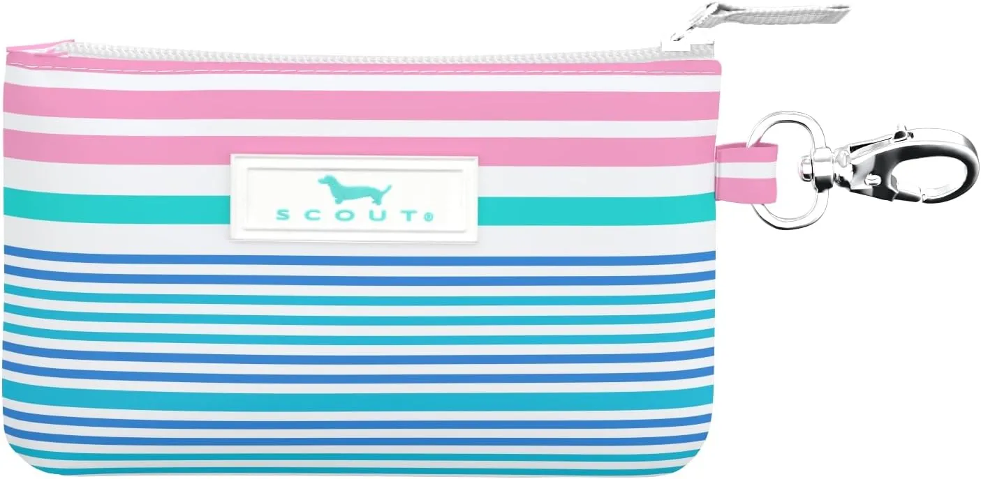 SCOUT IDKase Card Holder, ID Case for Women, Mini Keychain Wallet, Zip Closure