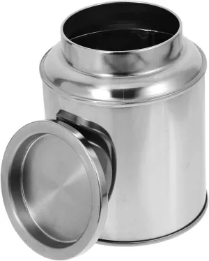 Sealed Tea Canister Airtight Stainless Steel Storage for Loose Leaf Tea Bags Portable Design for Home Office and Travel