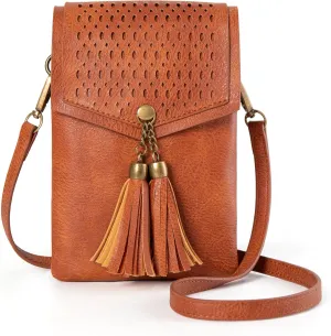 seOSTO Womens Small Crossbody Bag For Woman, Tassel Wallet Purse，Gifts For Teenage Girls