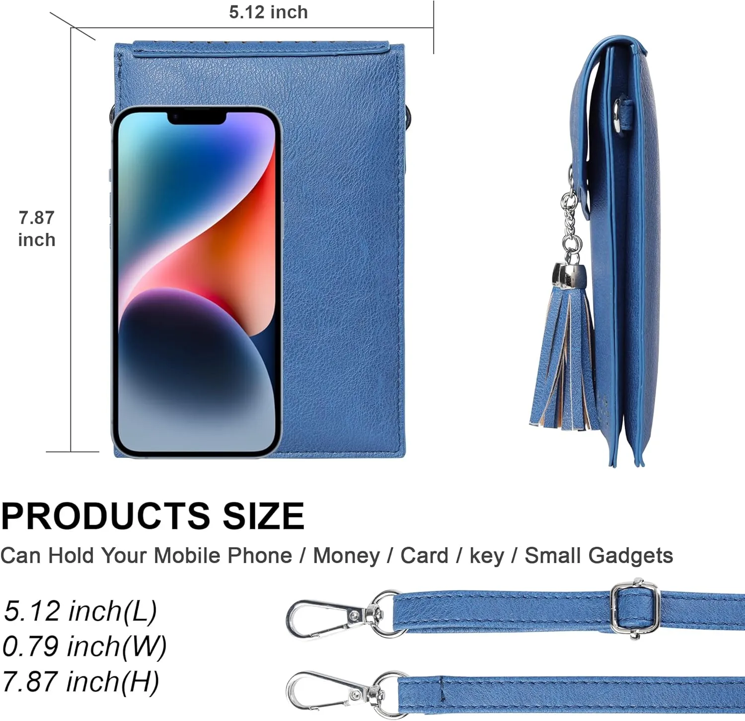 seOSTO Womens Small Crossbody Bag For Woman, Tassel Wallet Purse，Gifts For Teenage Girls