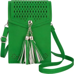 seOSTO Womens Small Crossbody Bag For Woman, Tassel Wallet Purse，Gifts For Teenage Girls