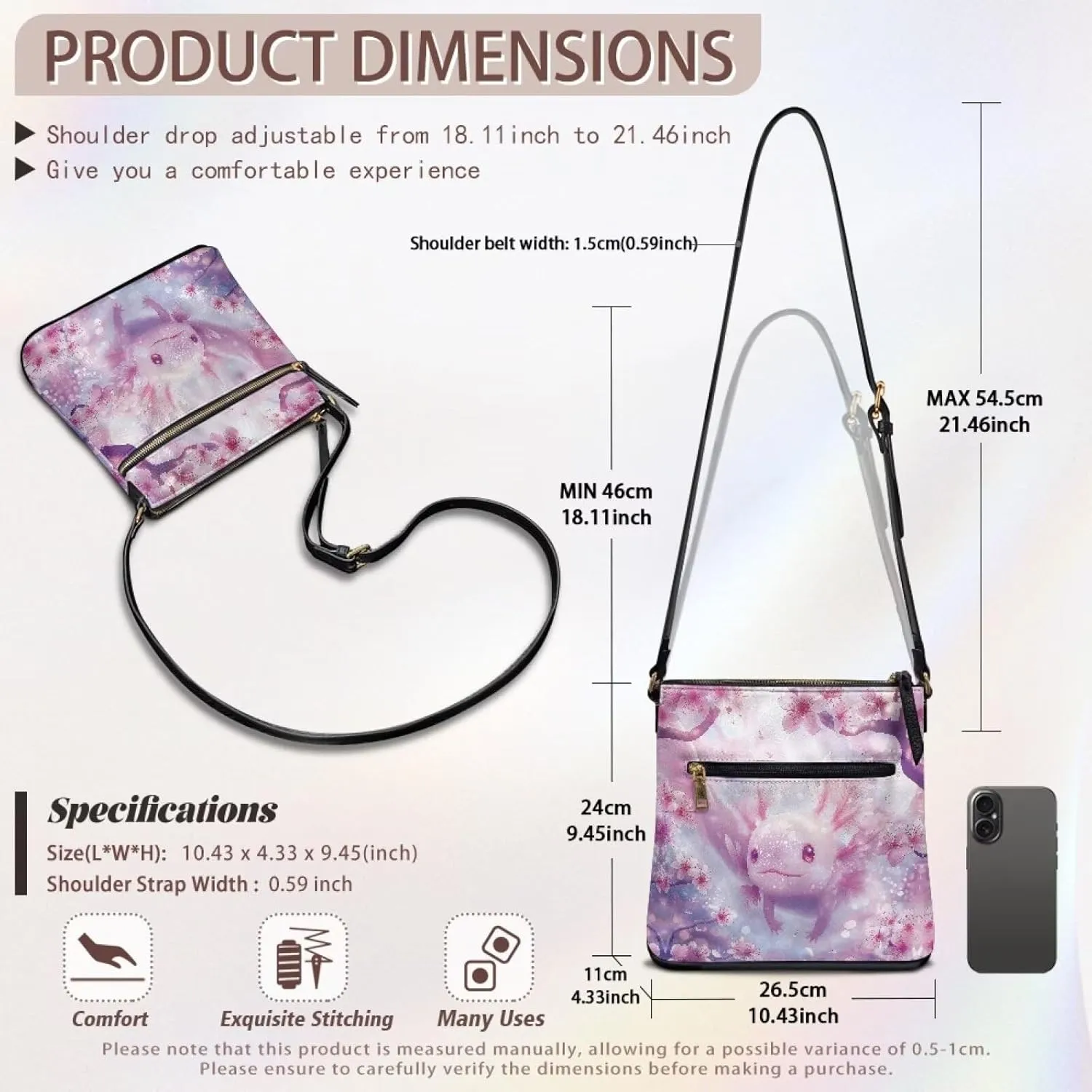 Sepetwhos Crossbody Bags Purses for Women Shoulder Handbags Crossover Stylish Trendy Pocketbook with Top Zipper Closure