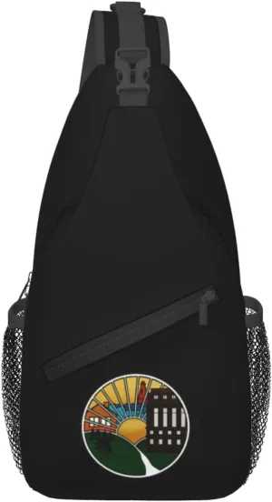 Sheboygan County Seal Crossbody Bags For Women Men Chest Backpack Gym Shoulder Bag Travel Outdoor Sports Casual Crossbody Bags