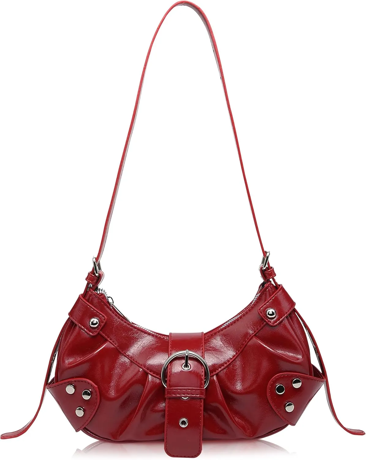 Shoulder Bag for Women - PU Leather Purse Adjustable Strap Hobo Crossbody Handbag with Zipper Closure