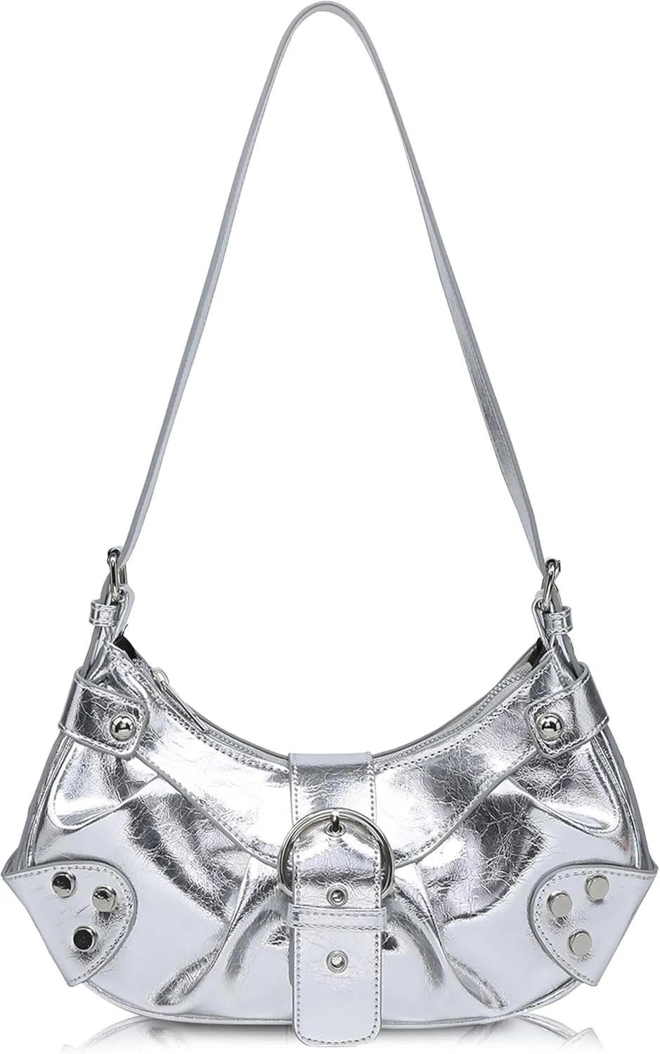 Shoulder Bag for Women - PU Leather Purse Adjustable Strap Hobo Crossbody Handbag with Zipper Closure