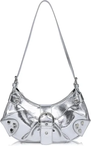 Shoulder Bag for Women - PU Leather Purse Adjustable Strap Hobo Crossbody Handbag with Zipper Closure