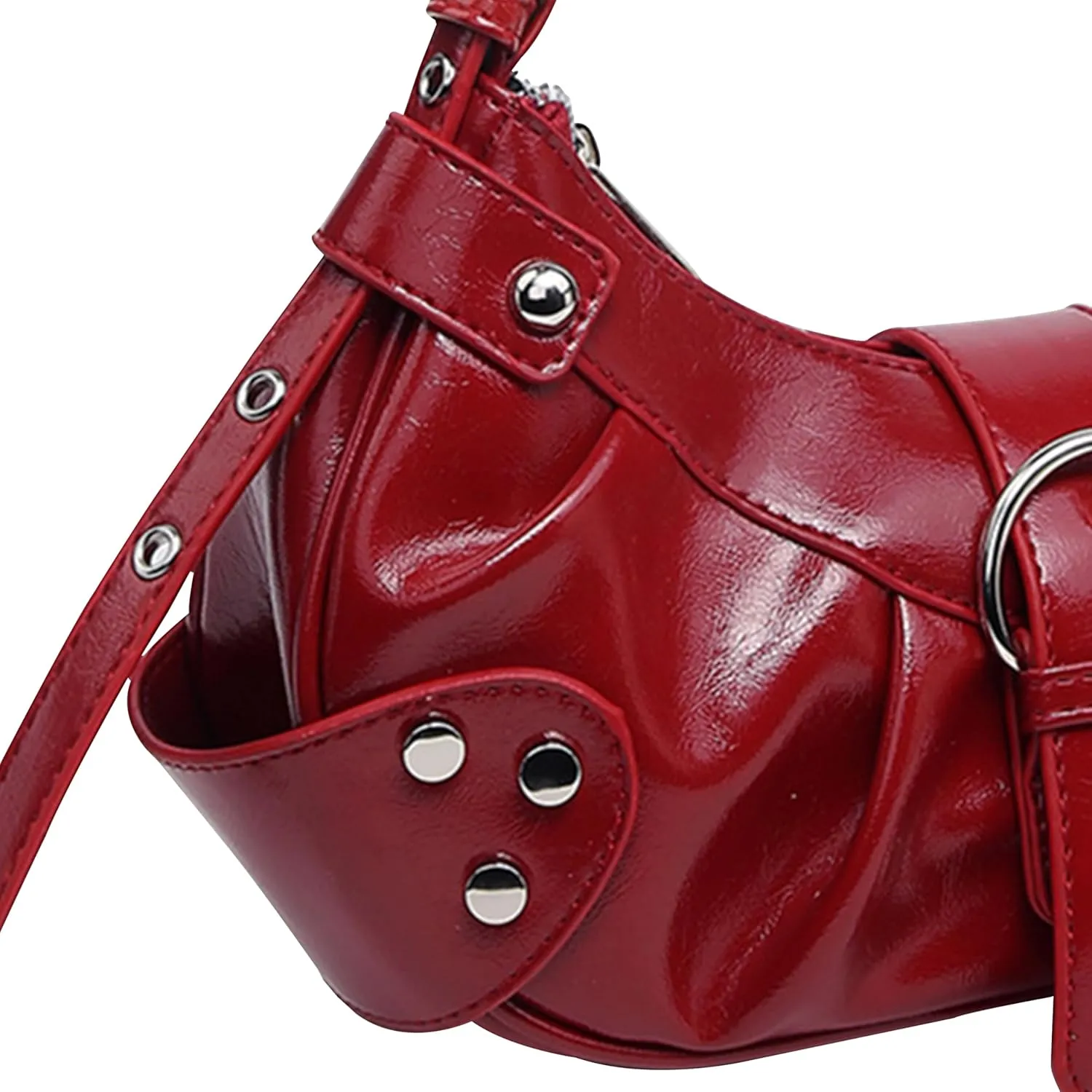 Shoulder Bag for Women - PU Leather Purse Adjustable Strap Hobo Crossbody Handbag with Zipper Closure