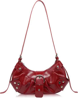 Shoulder Bag for Women - PU Leather Purse Adjustable Strap Hobo Crossbody Handbag with Zipper Closure
