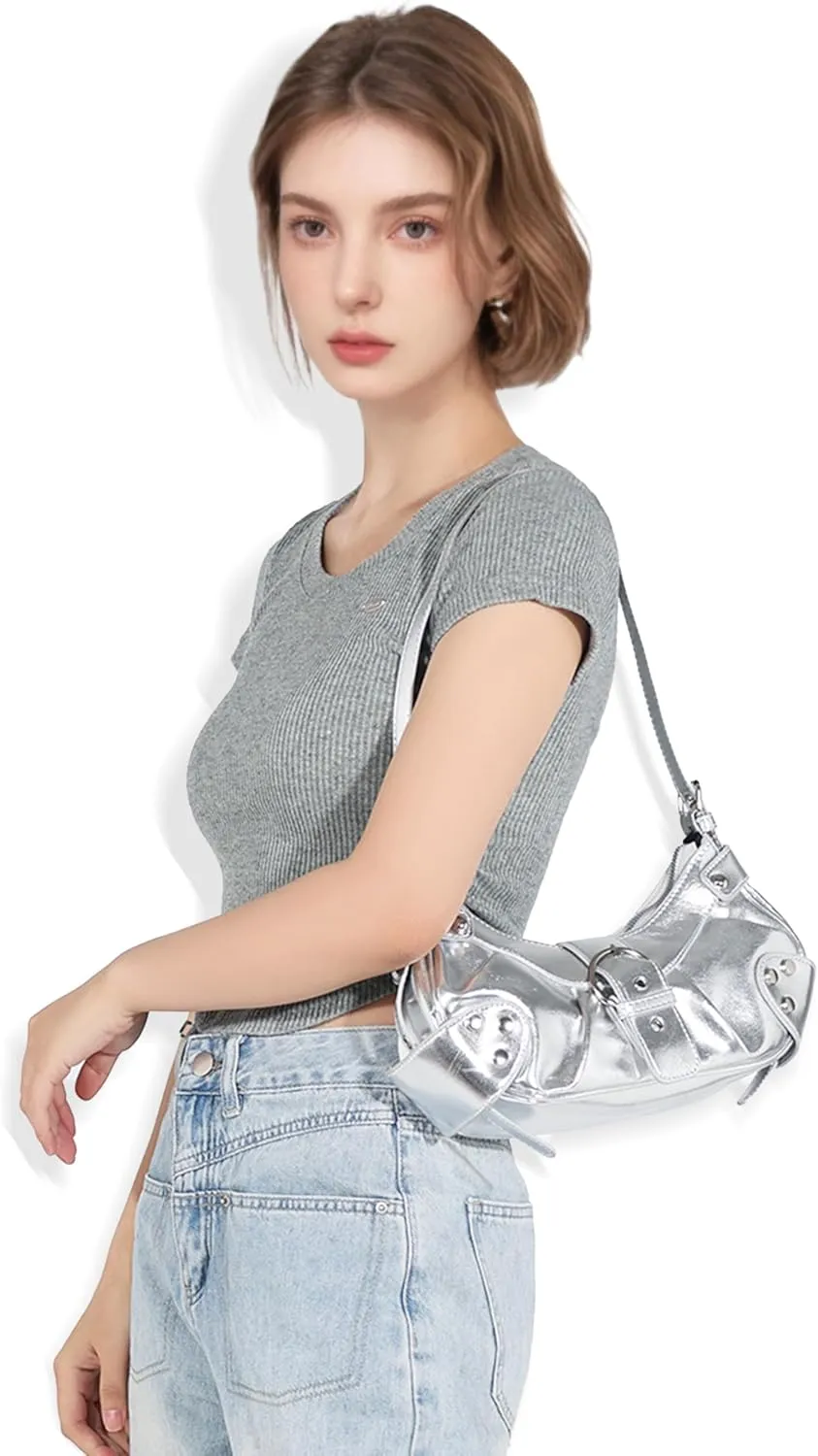 Shoulder Bag for Women - PU Leather Purse Adjustable Strap Hobo Crossbody Handbag with Zipper Closure