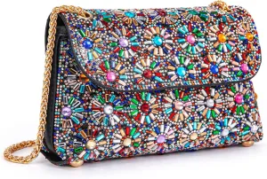 Shoulder Bags Crossbody Bag Purses Handbags Crystals Rhinestone Evening Bag for Women Clutch Purse with Chain