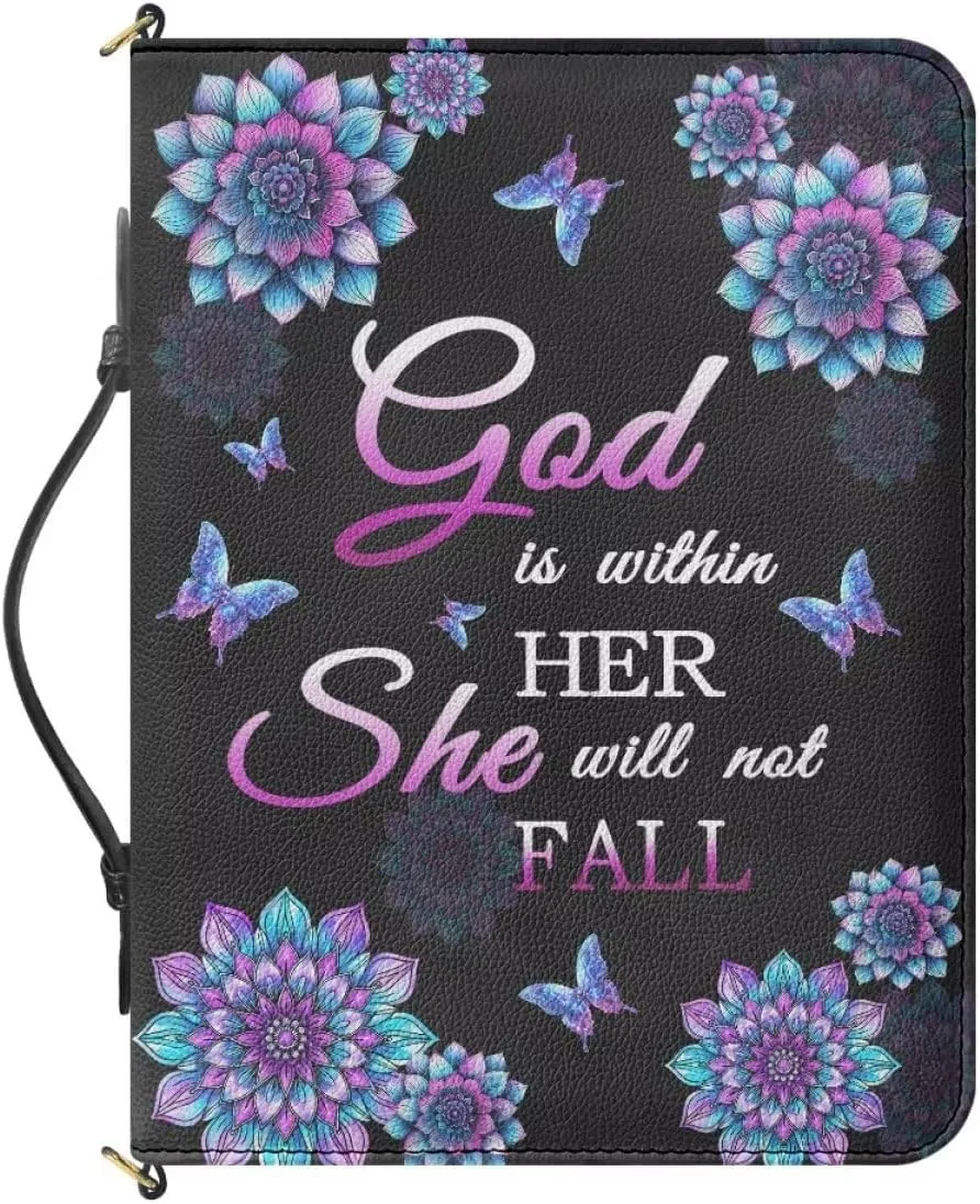Shoulder Strap Bag Bible Bag for Women Bible Cover Bible Case with Handle Zipper Christmas Gift for Mother