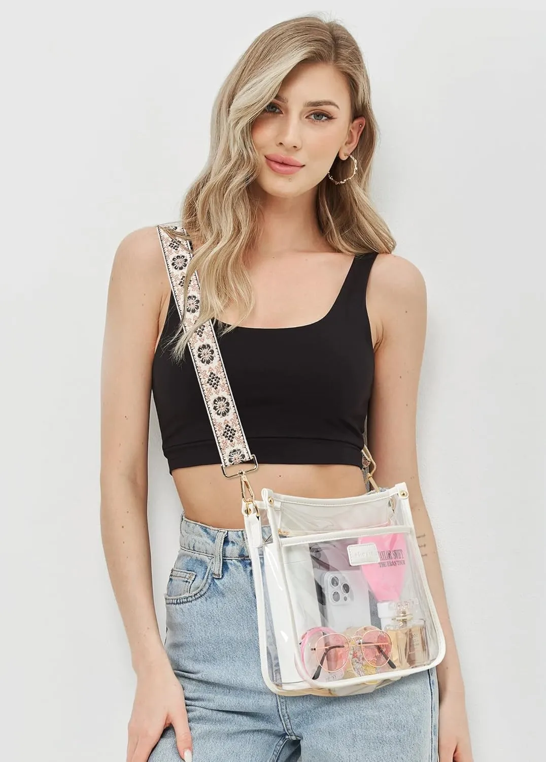 Shrrie Crossbody Bags for Women Trendy Vegan Leather Purses Hobo Handbags Shoulder Bag with Detachable Strap for Traveling