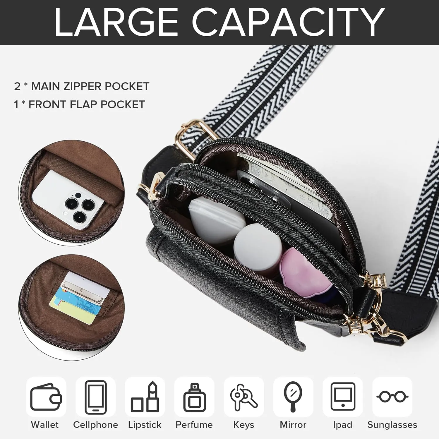 Sling Bag for Women - Crossbody & Fanny Pack for Shopping Travel