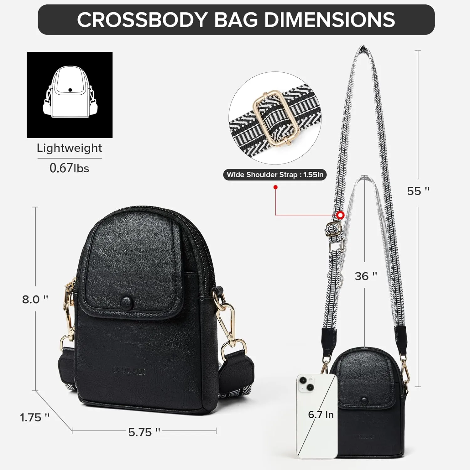 Sling Bag for Women - Crossbody & Fanny Pack for Shopping Travel
