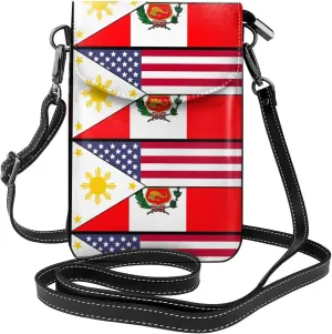 Small Cell Phone Purse Pu Leather Crossbody Cell Phone Bag Women Handbags With Shoulder Strap Holder Wallet Phones